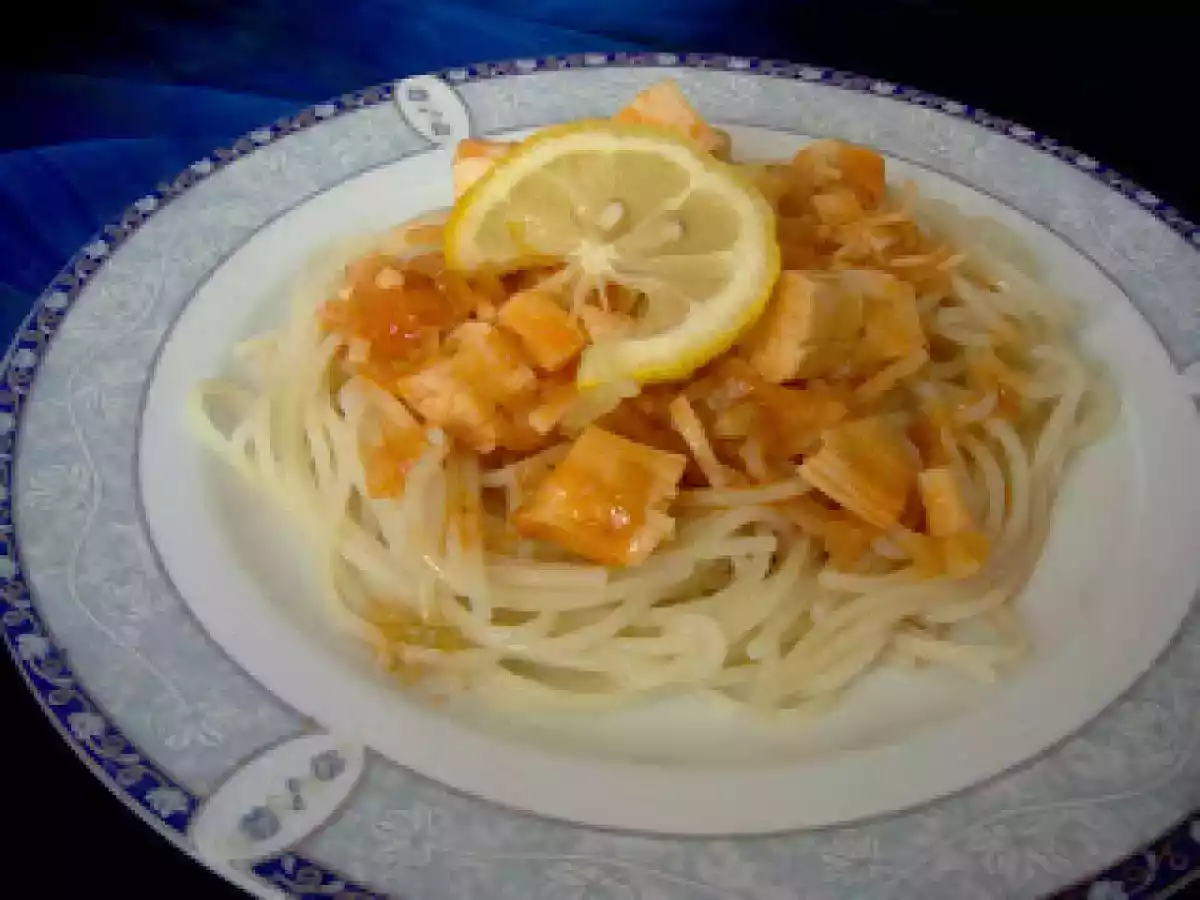 Spaghete cu surimi - poza 3