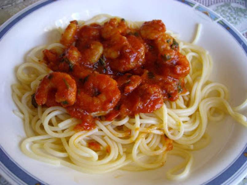 Spaghetti con i gamberi - poza 3