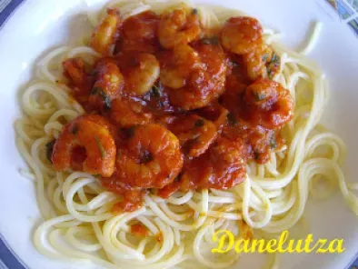 Spaghetti con i gamberi