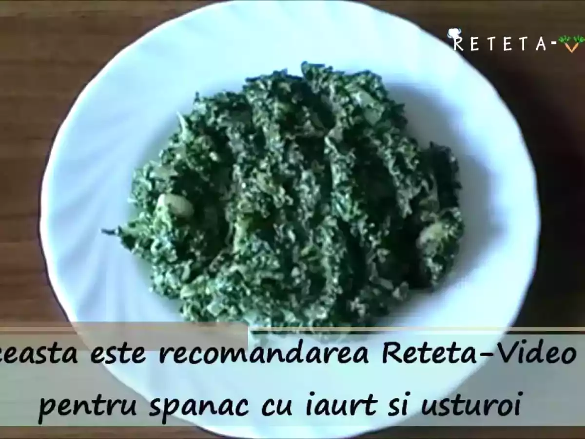 Spanac cu Iaurt si Usturoi (Reteta Video)