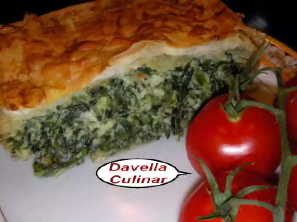 Spanakopita ( Placinta cu spanac)