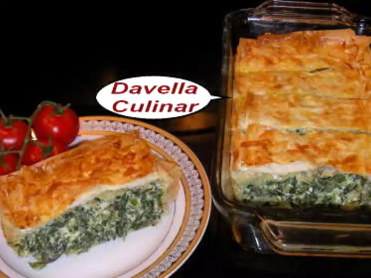 Spanakopita ( Placinta cu spanac) - poza 6
