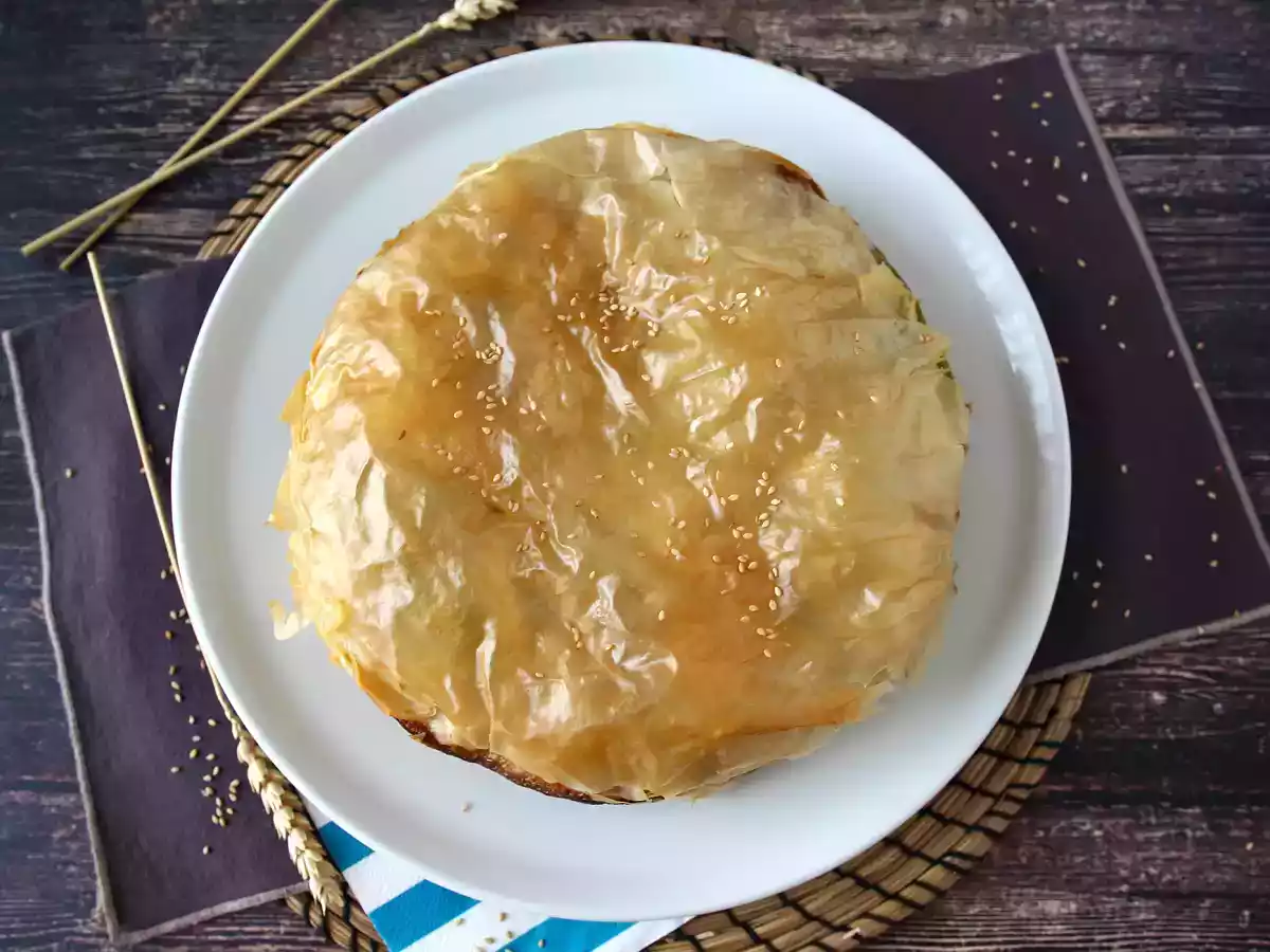 Spanakopita, plăcinta grecească cu spanac și feta - poza 4