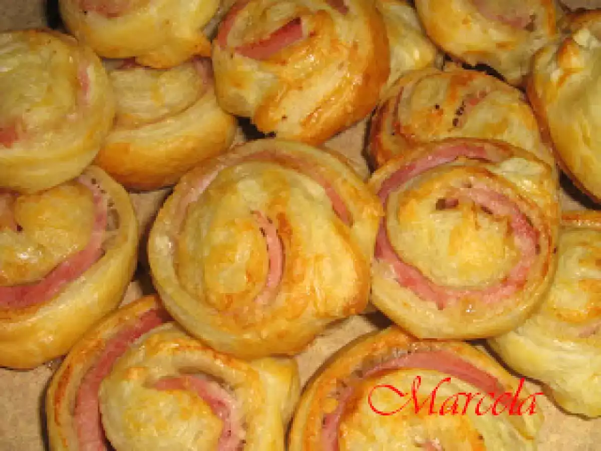 Spirale cu sunca si parmezan - poza 3