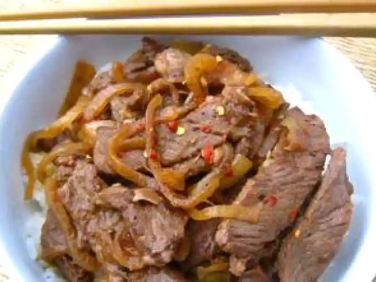 Stir Fry cu carne de vitel si ghimbir