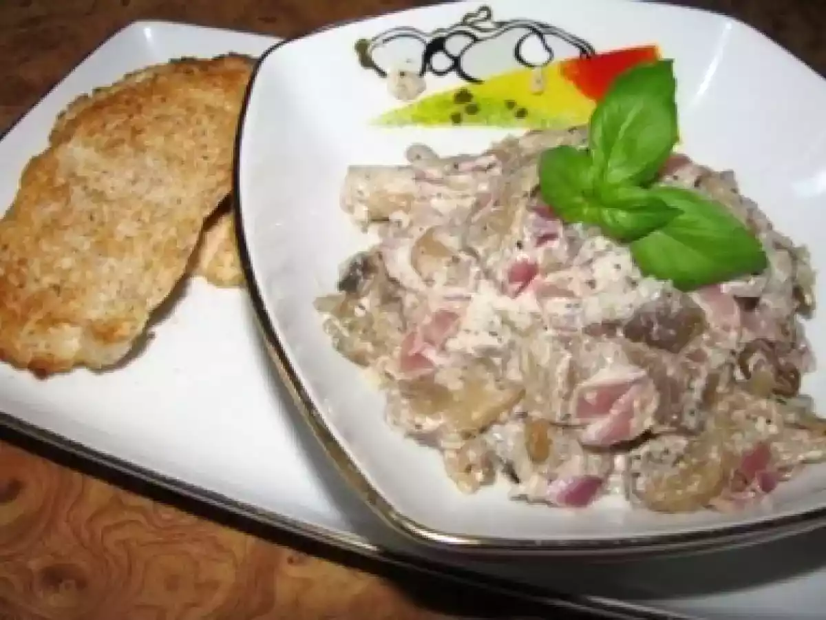 Stroganoff de ciuperci cu tarhon