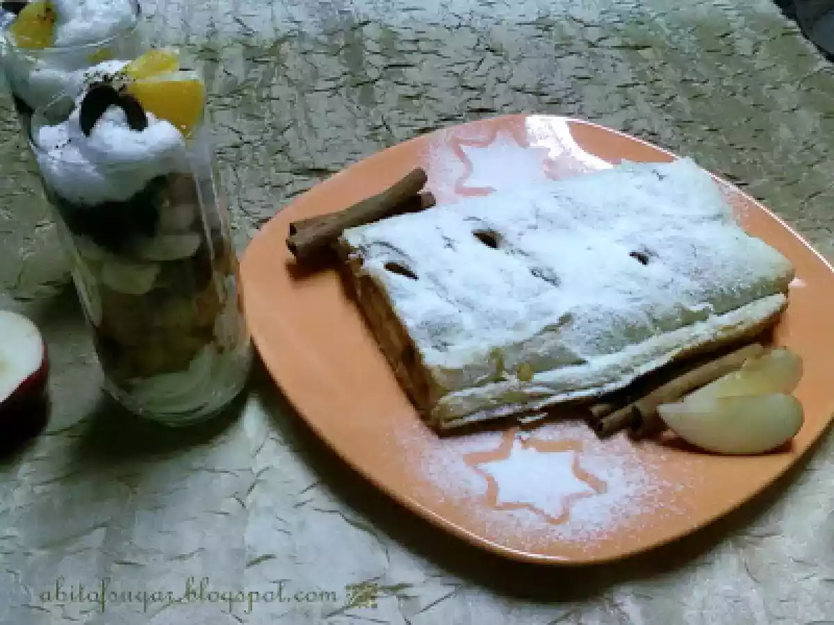 Strudel cu mere caramelizate