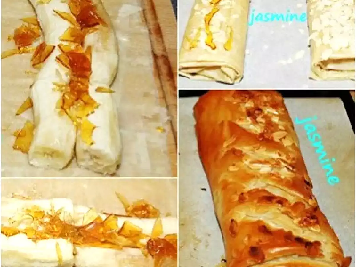 Strudel rapid cu banane si zahar ars sau ciocolata - poza 3