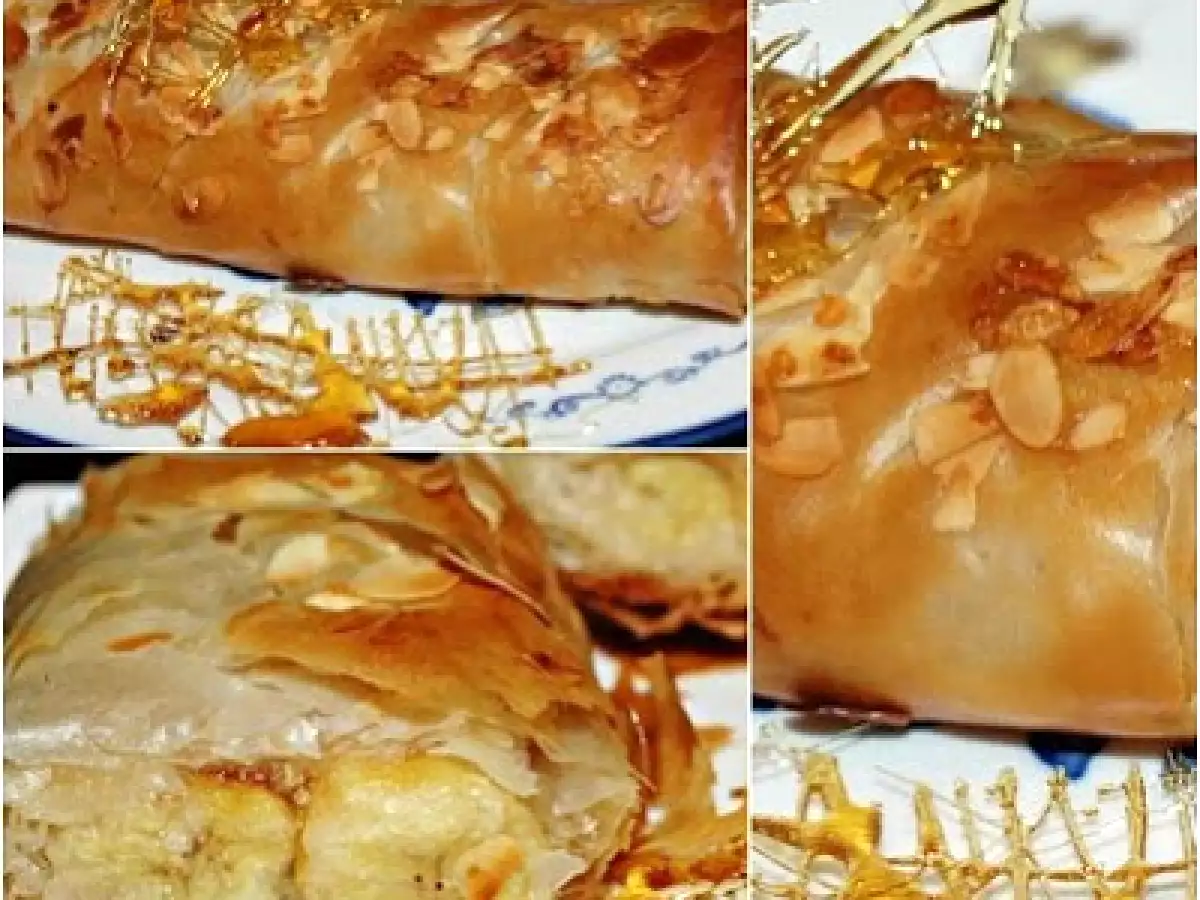Strudel rapid cu banane si zahar ars sau ciocolata - poza 4
