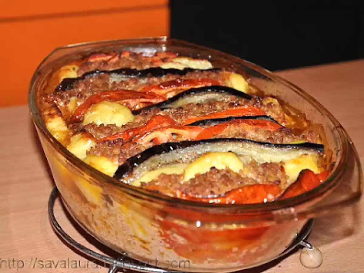 Sufleu de vinete cu carne tocata - poza 3