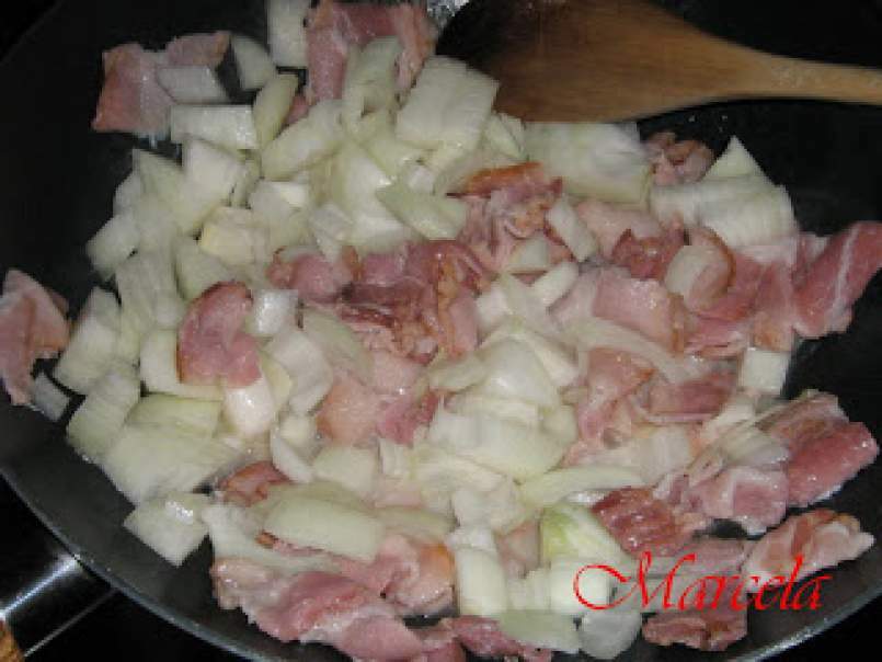 Sufleu de zuchinni cu bacon si parmezan la cuptor, poza 3