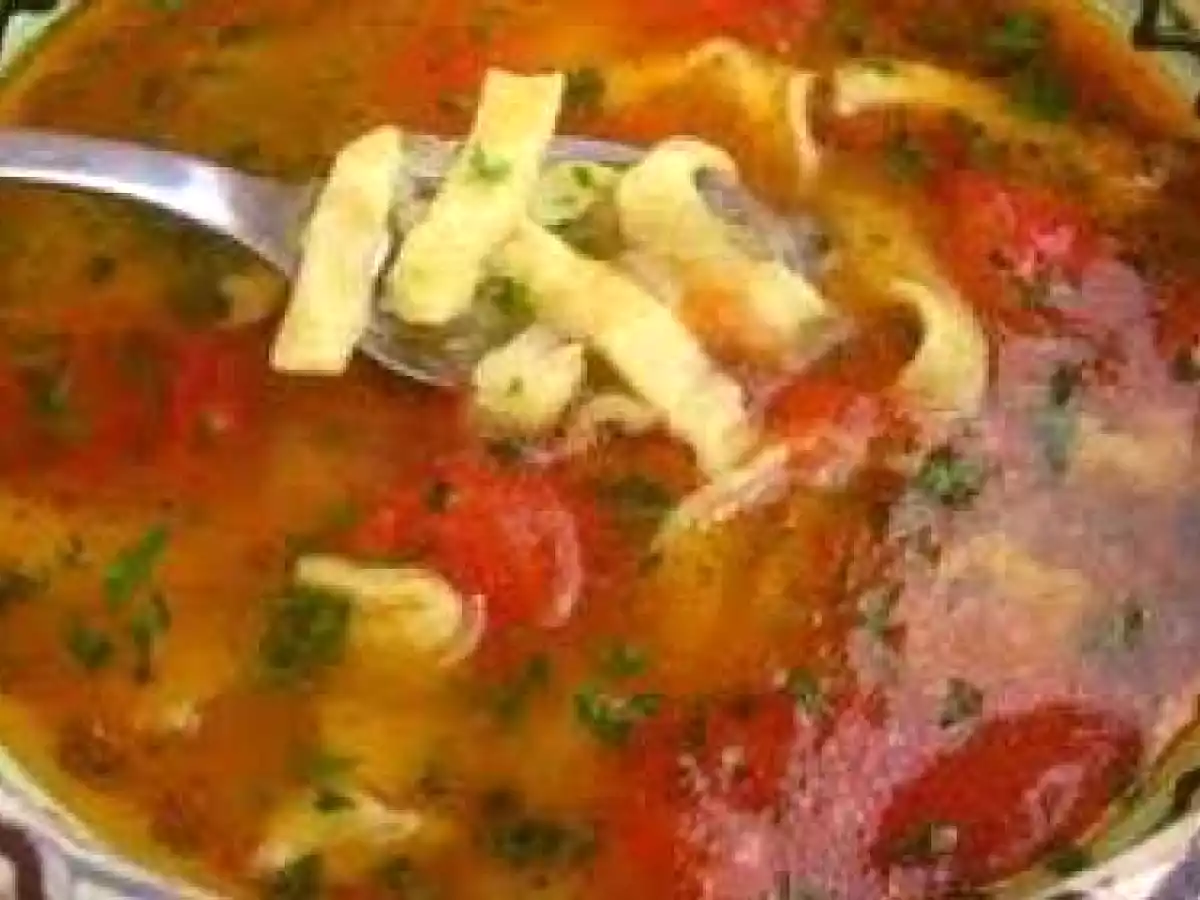 Supă de viţel cu zdrenţe picante