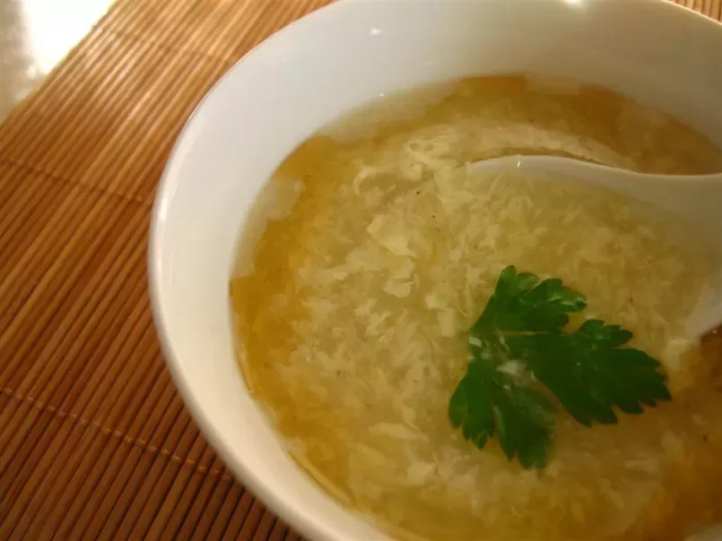 Supa chinezeasca de ou/Eggdrop soup 鸡蛋汤, poza 3