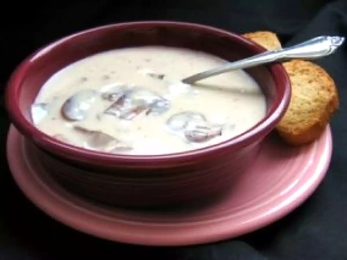 Supa crema de ciuperci