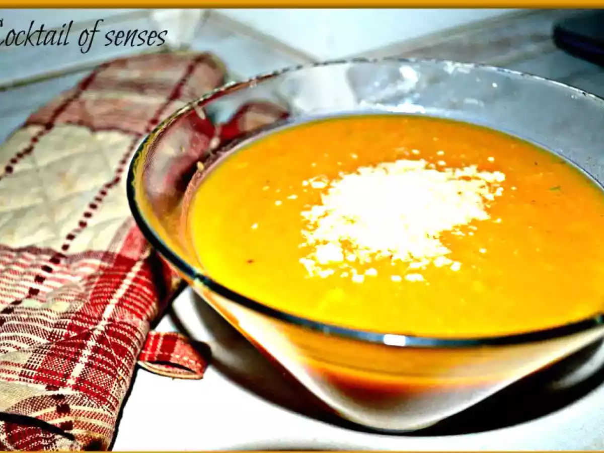 Supa crema de dovleac cu praz