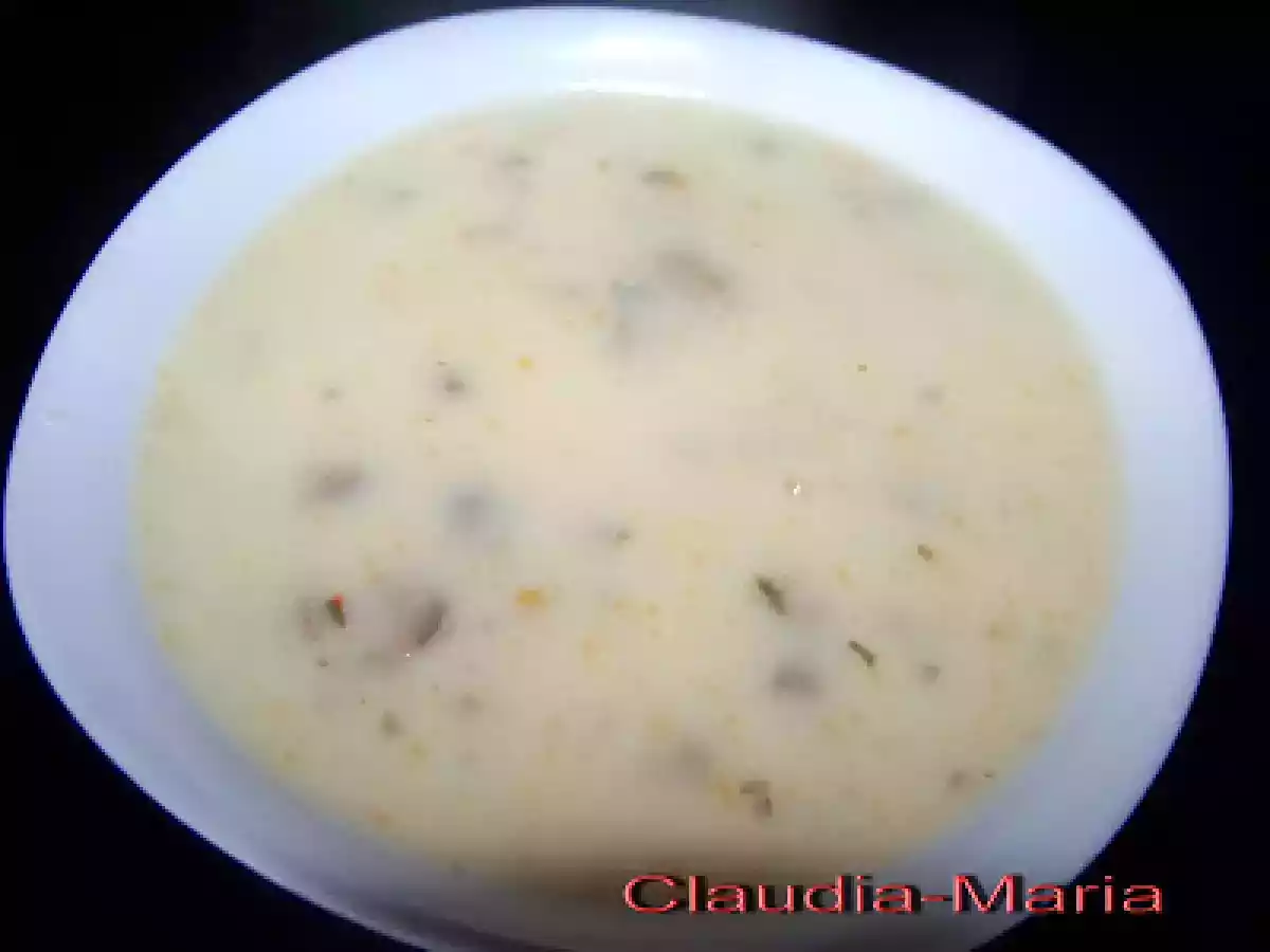 Supa crema de legume cu ciuperci