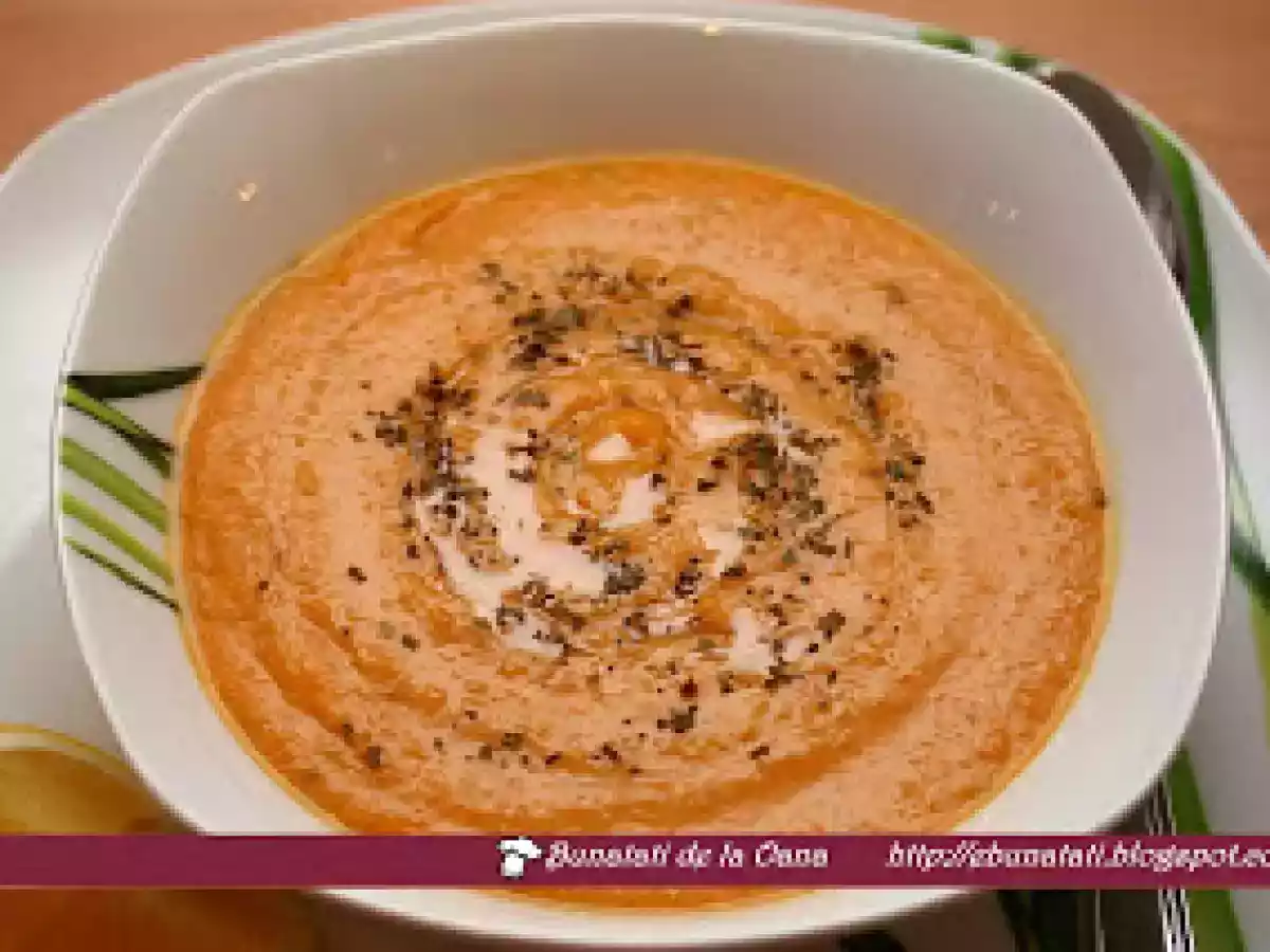 Supa crema de linte rosie - poza 2