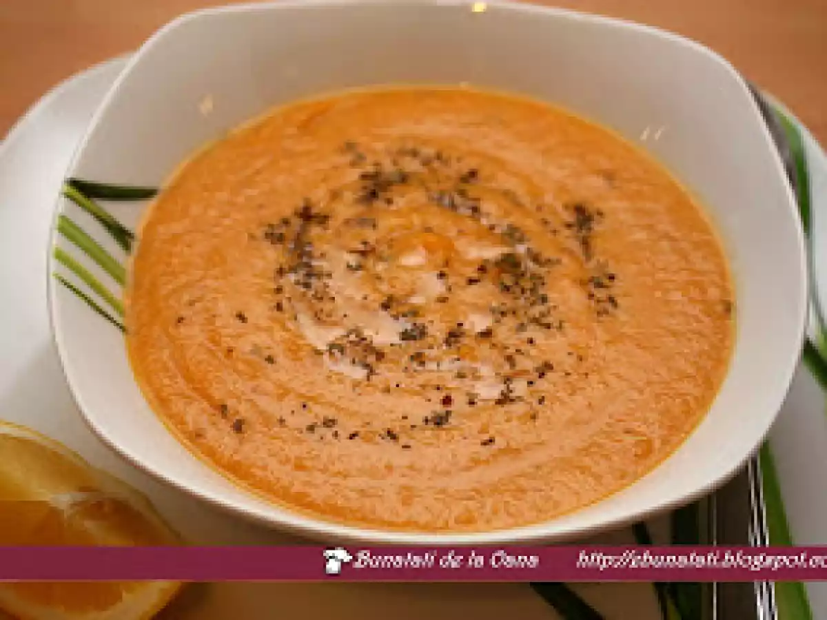 Supa crema de linte rosie - poza 3