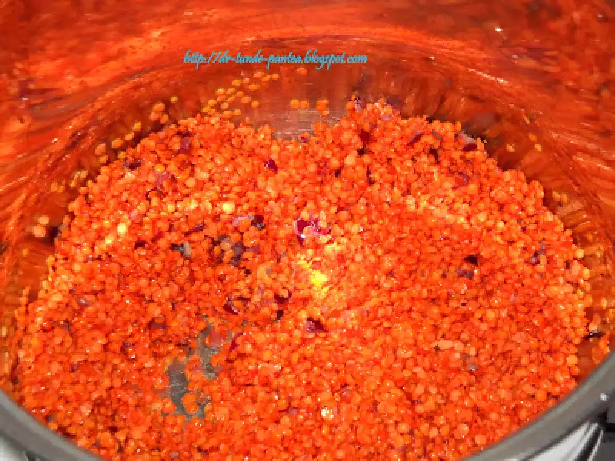 Supa crema de linte rosie cu galuste de branza (Montignac ) - poza 4