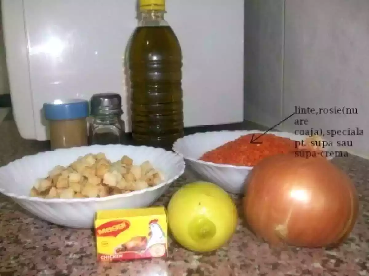 Supa crema de linte (specific arabesc) - poza 2