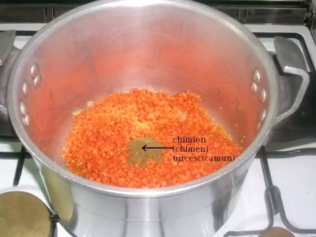 Supa crema de linte (specific arabesc) - poza 3