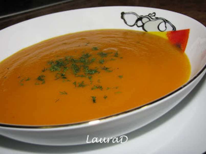 Supa-crema de morcovi si dovleac cu marar, poza 4
