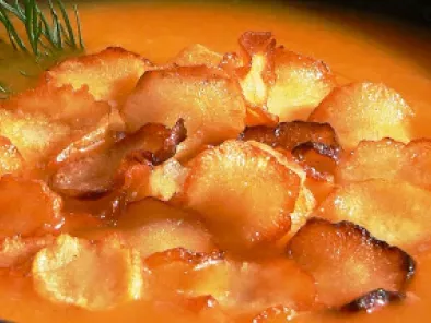 Supa crema de pastarnac cu morcovi si cipsuri - poza 2