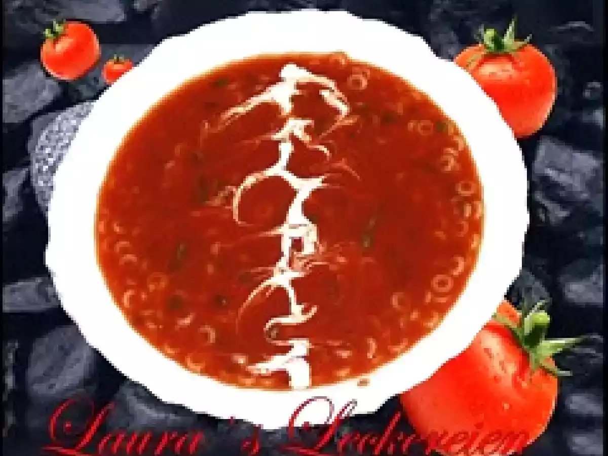 SUPA CREMA DE ROSII CU PASTE FAINOASE