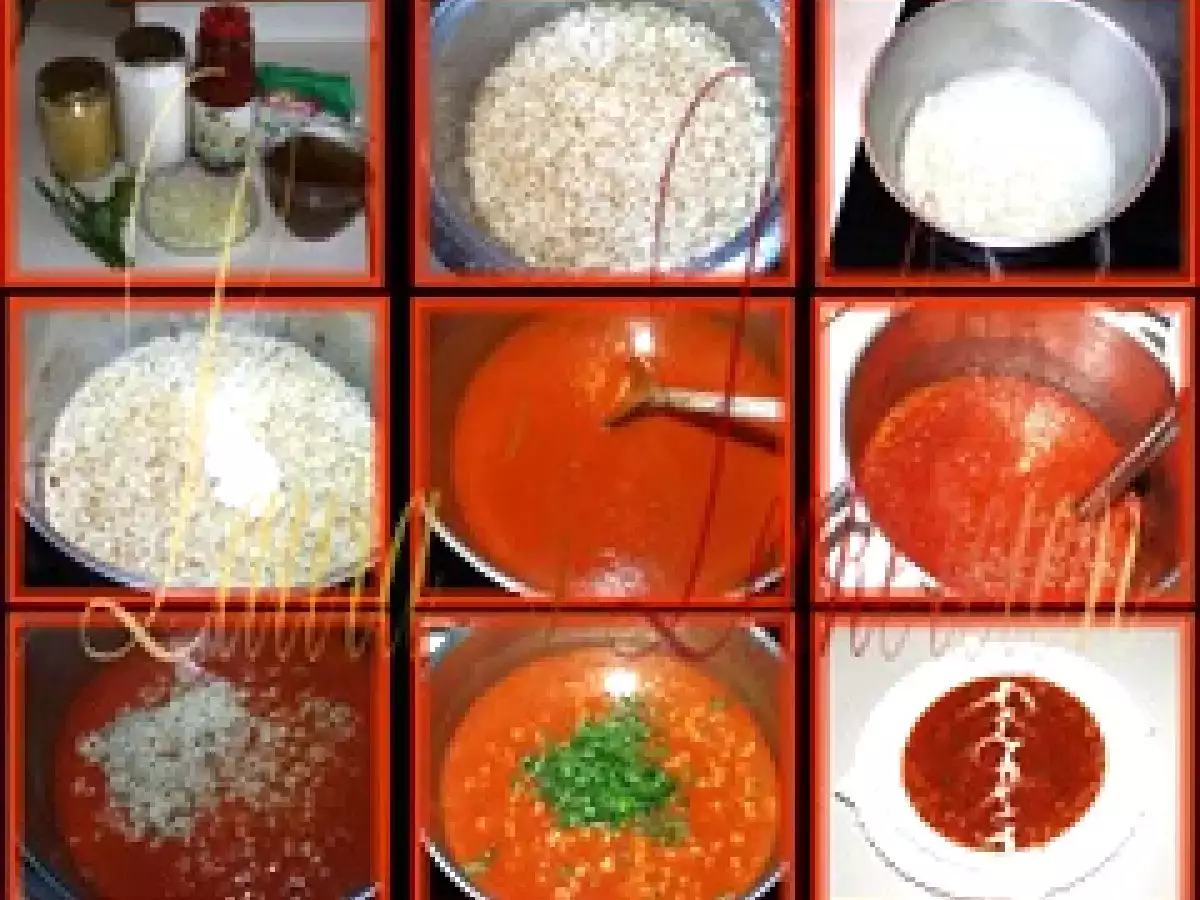 SUPA CREMA DE ROSII CU PASTE FAINOASE - poza 2