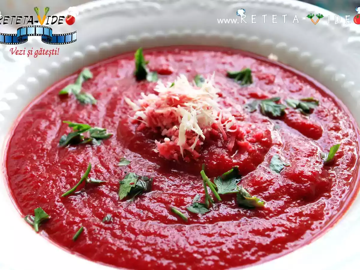 Supa Crema de Sfecla Rosie (Reteta Video)