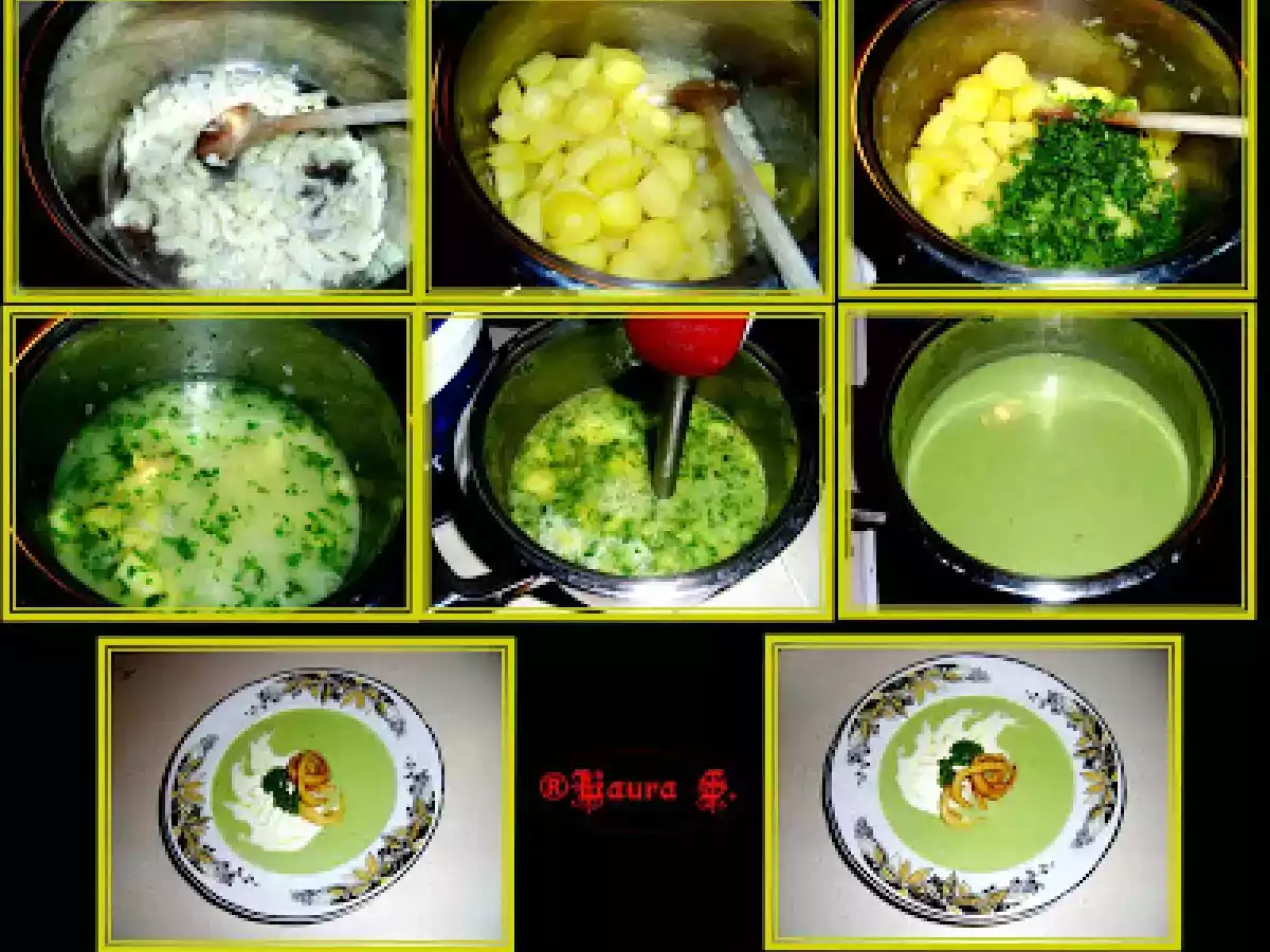 SUPA CREMA DIN CARTOFI SI PATRUNJEL VERDE - poza 2