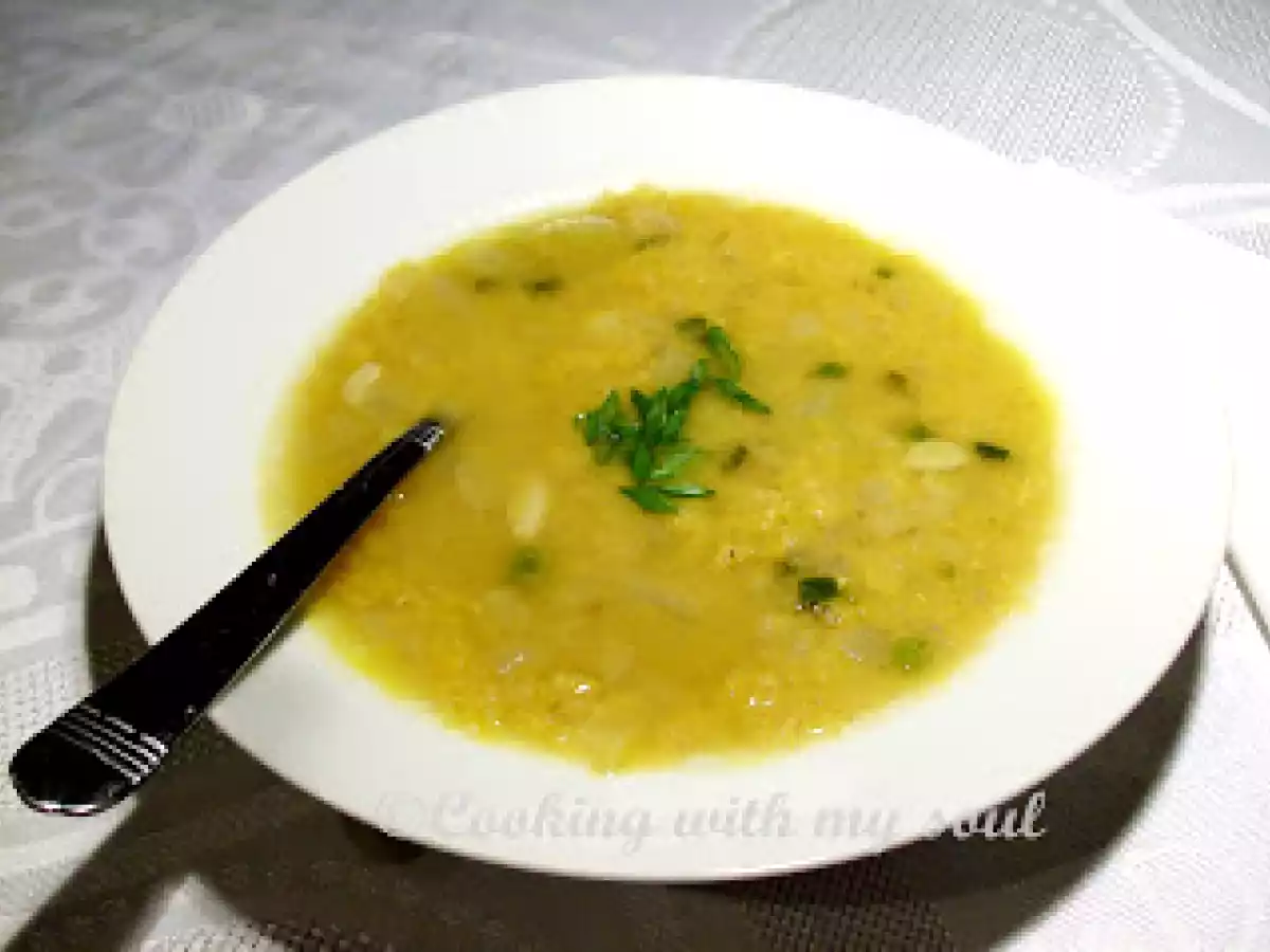 Supa cu linte rosie si lapte de cocos (Red Lentil Coconut Milk Soup) - poza 2