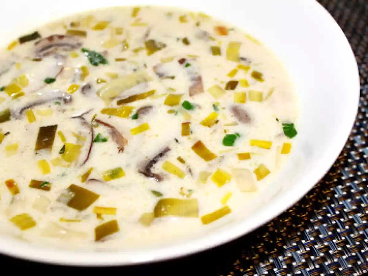 Supa cu praz si ciuperci - poza 2