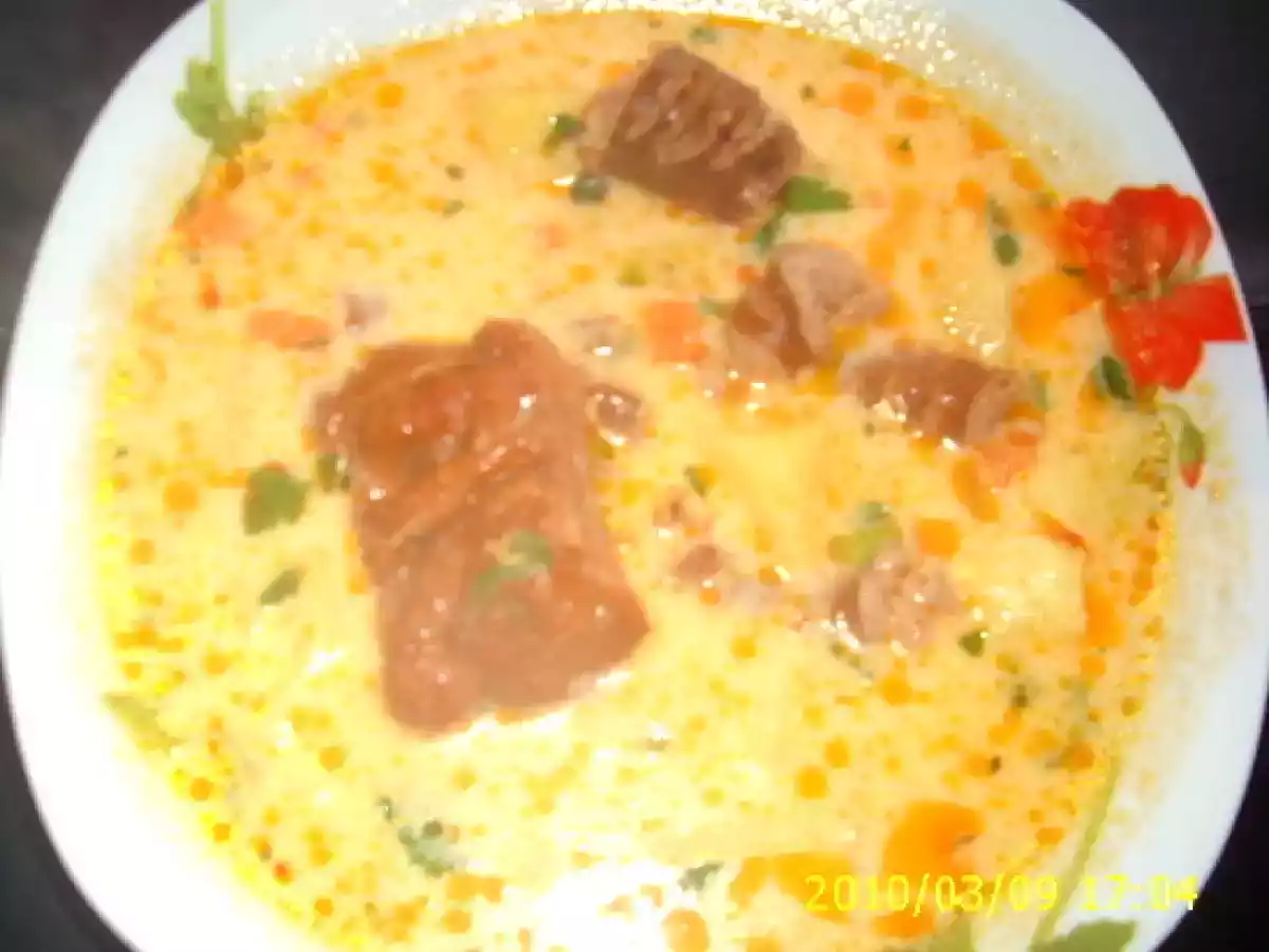 Supa de cartofi cu afumatura