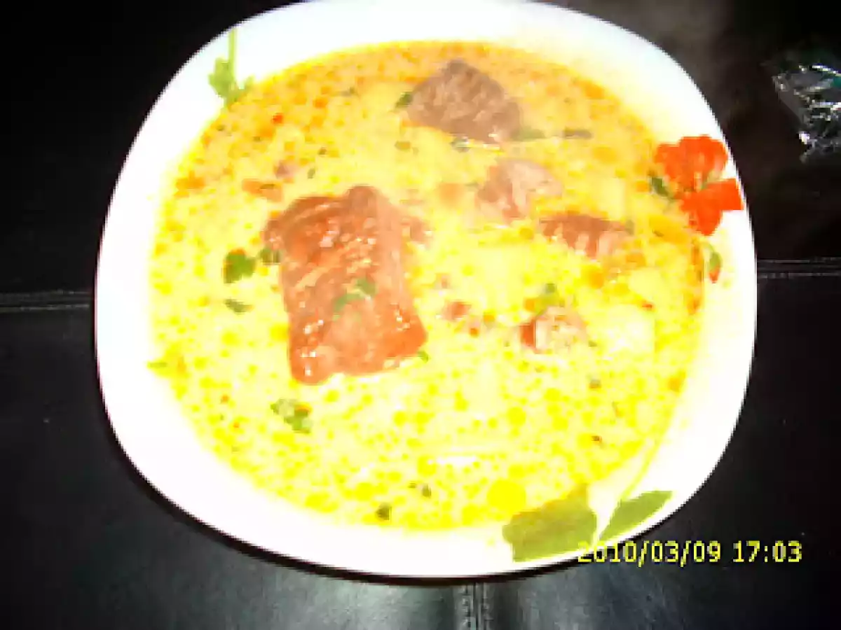 Supa de cartofi cu afumatura