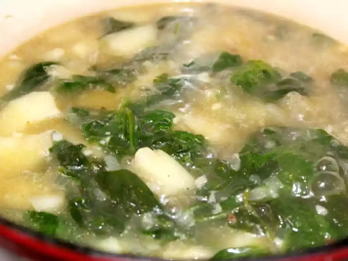 Supa de cartofi si spanac