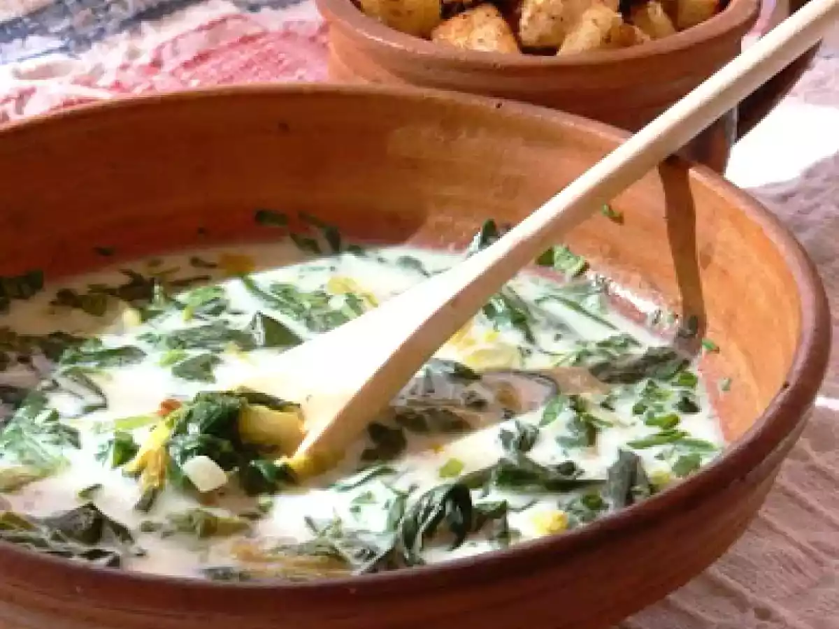 Supa de leurda si salata