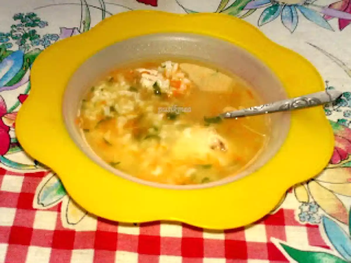 Supa de orez cu piept de pui