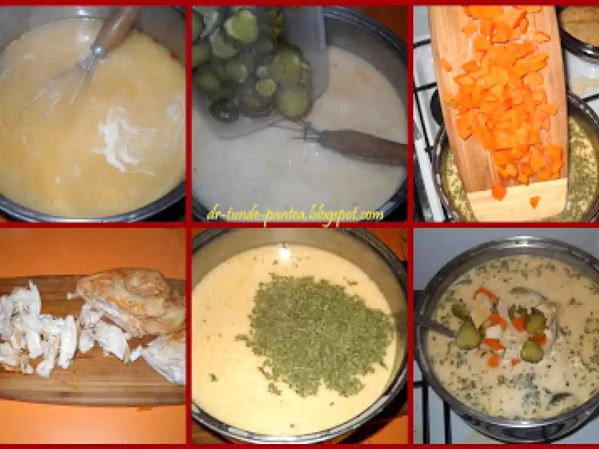 Supa de pui cu castraveti murati - poza 4