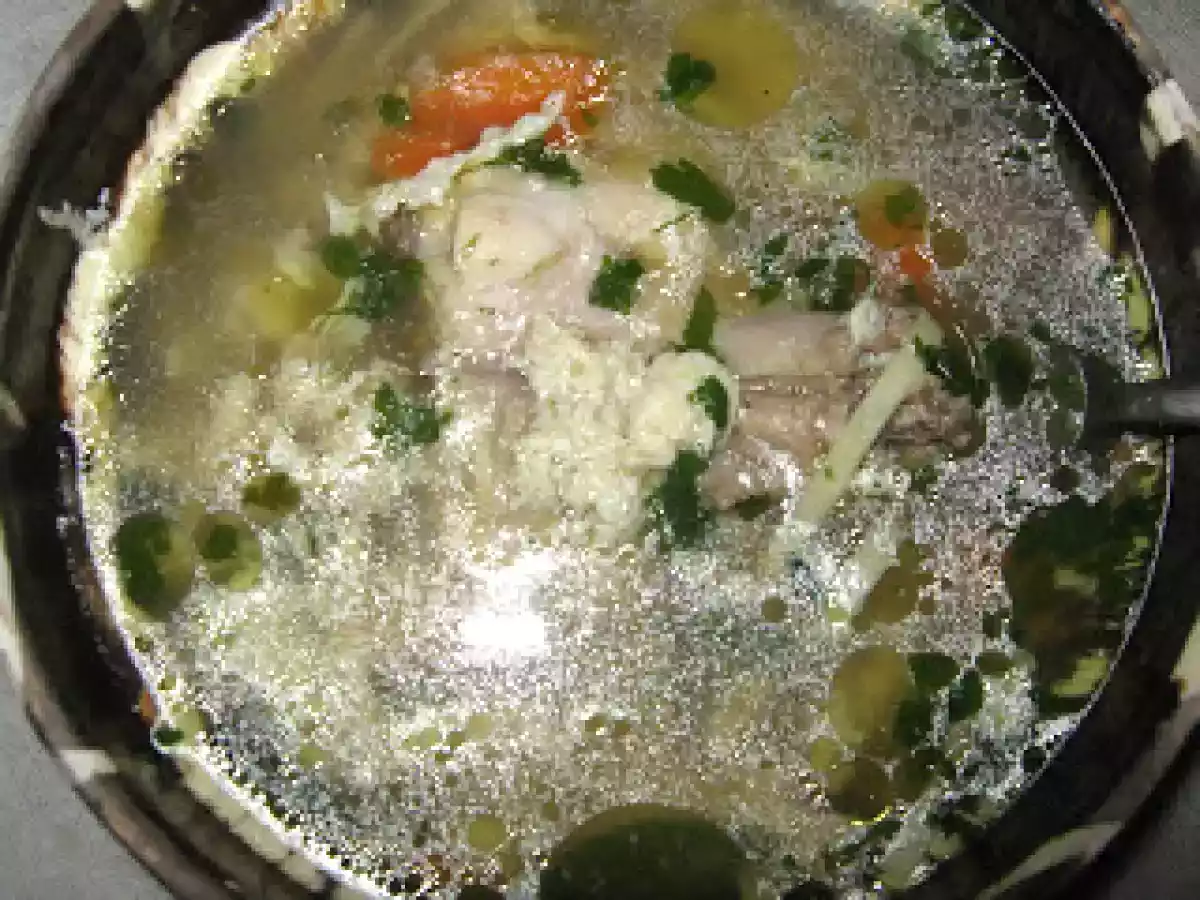 Supa de pui cu zdrente de ou - poza 13