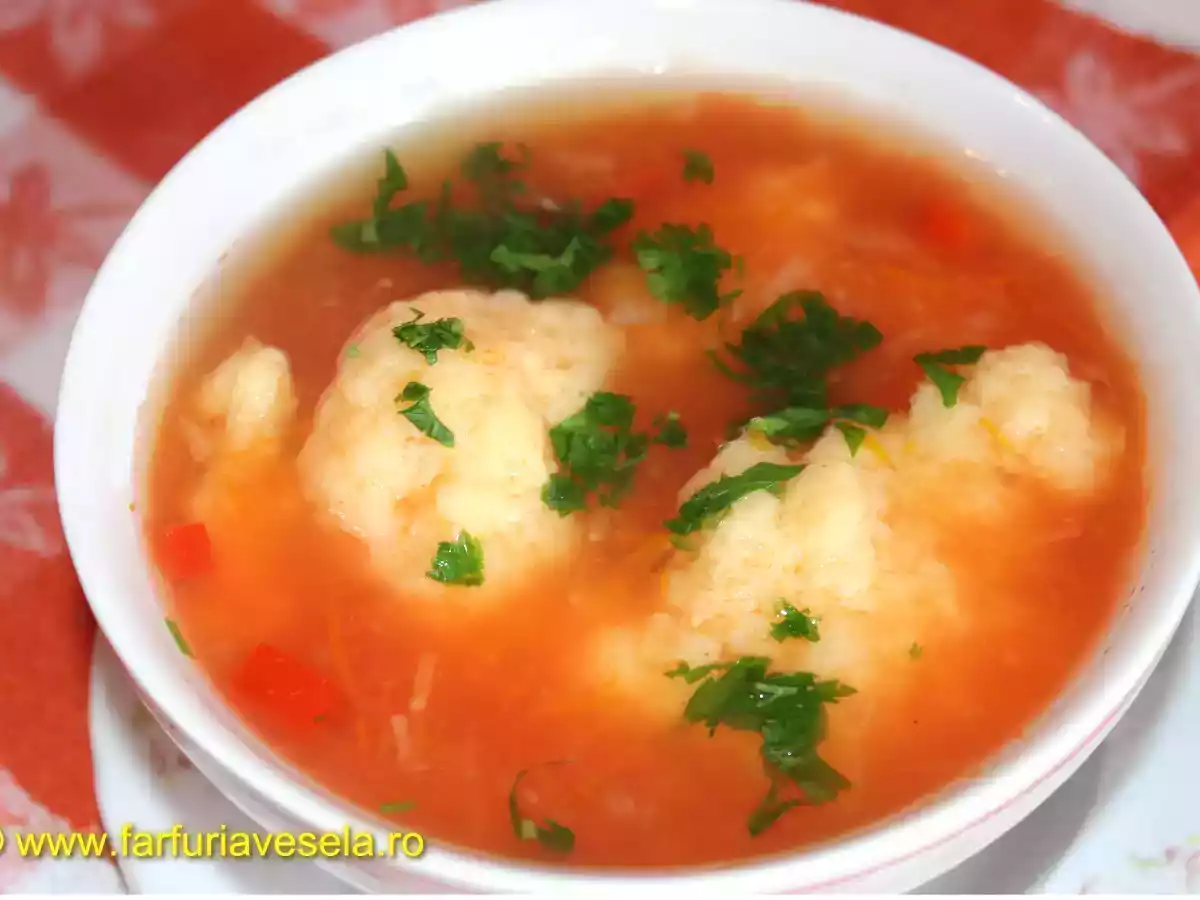 Supa de rosii cu galuste (reteta video)