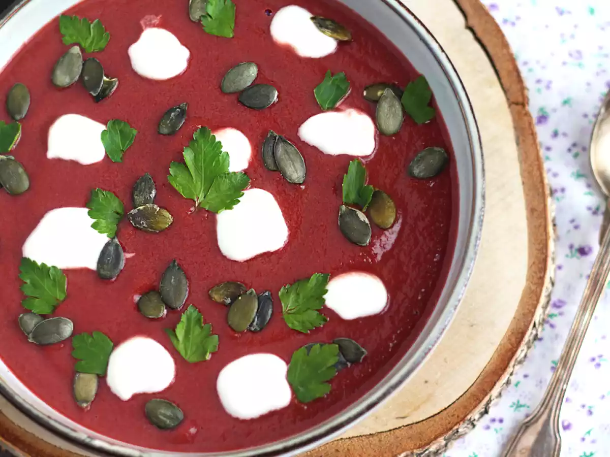 Supa de sfecla rosie - usoara si rapida - poza 2