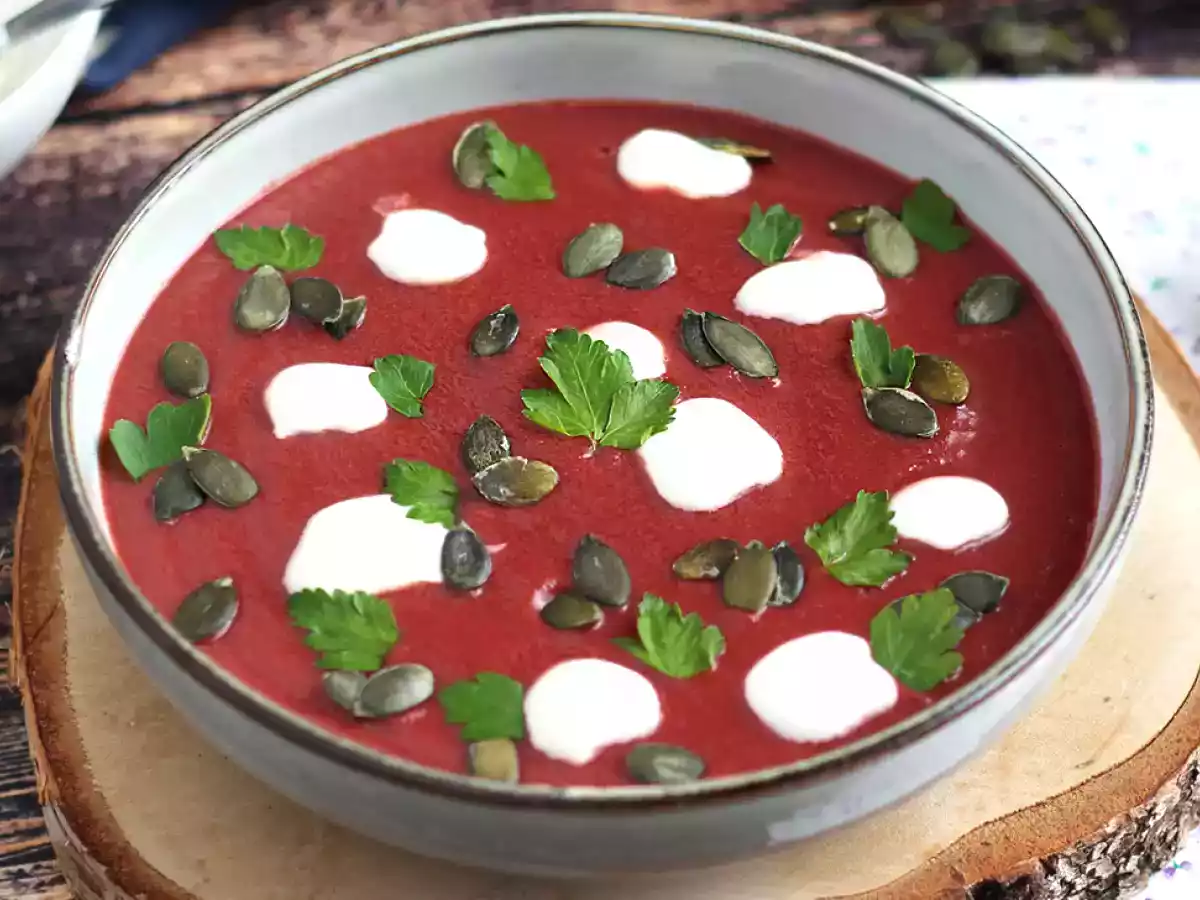 Supa de sfecla rosie - usoara si rapida - poza 3