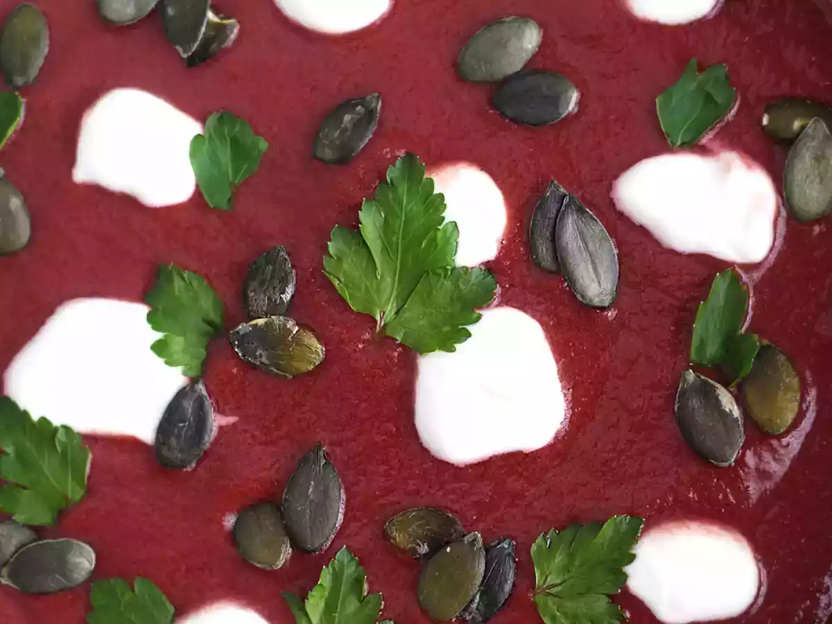 Supa de sfecla rosie - usoara si rapida - poza 4