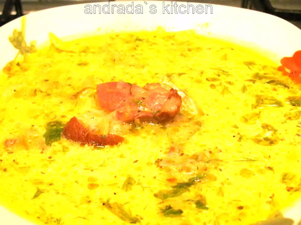 Supa de varza cu ciolan afumat - poza 2