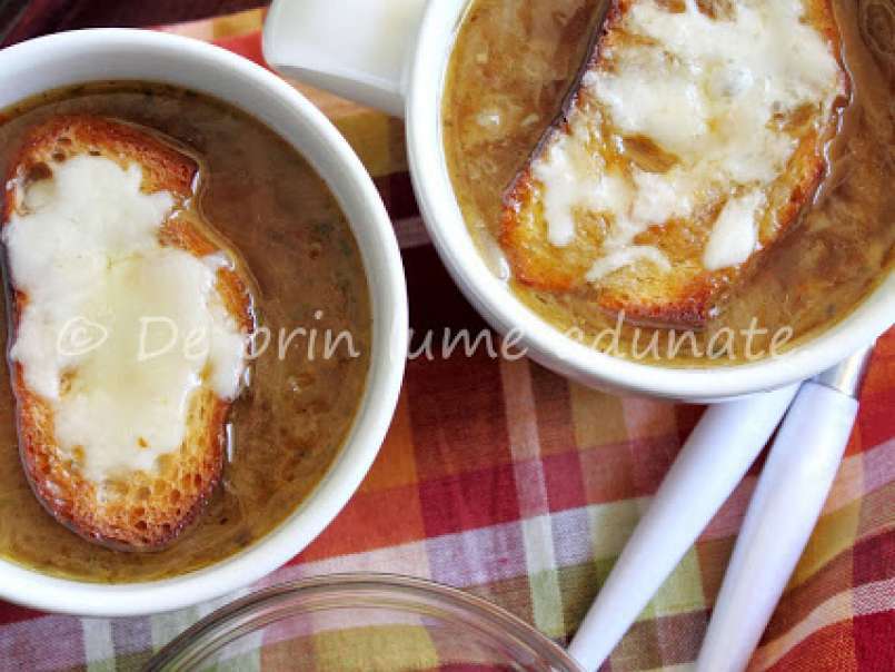 Supa frantuzeasca de ceapa/ French onion soup - poza 2
