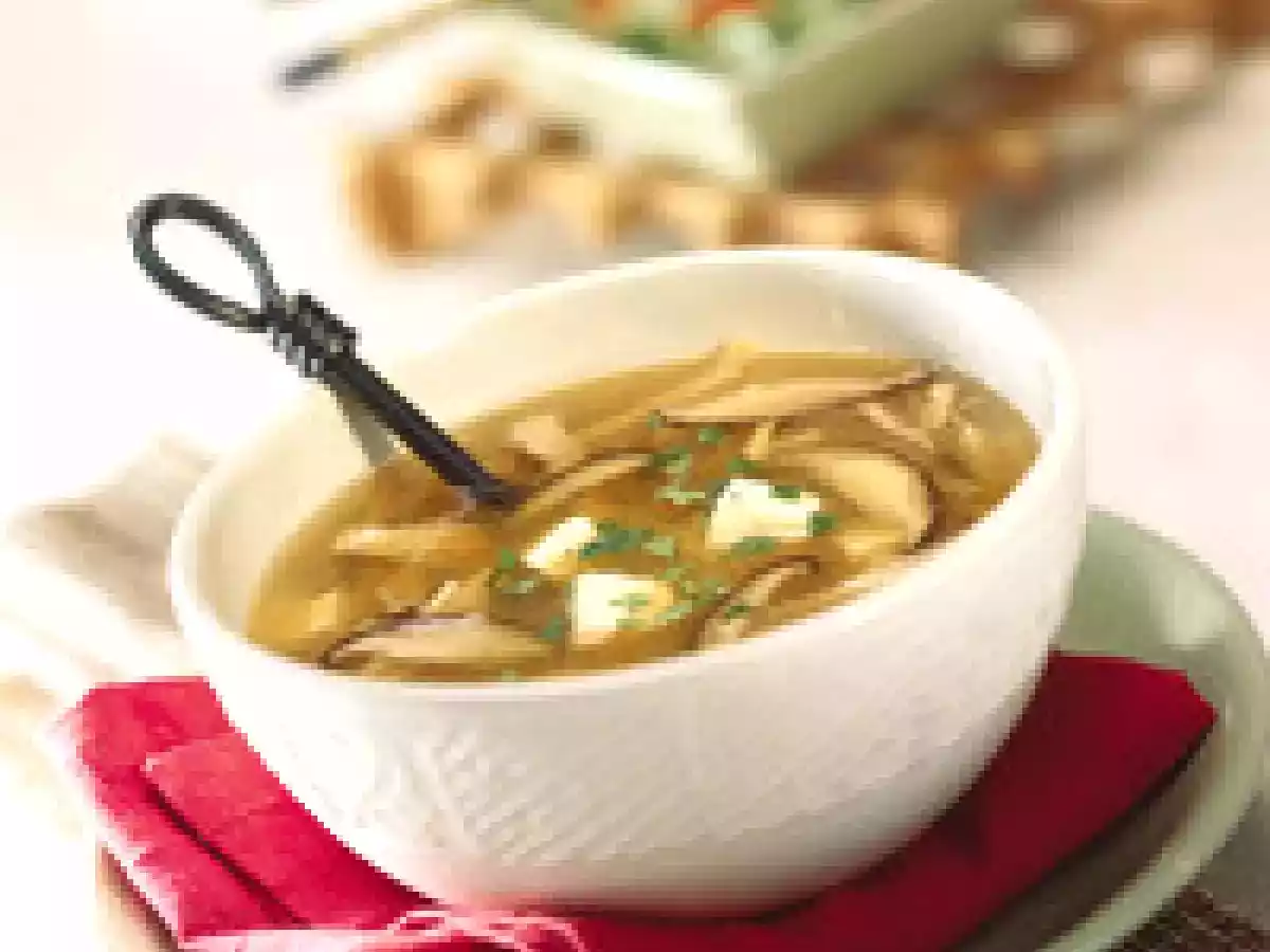 Supa iute-acrisoara (Hot and sour soup)