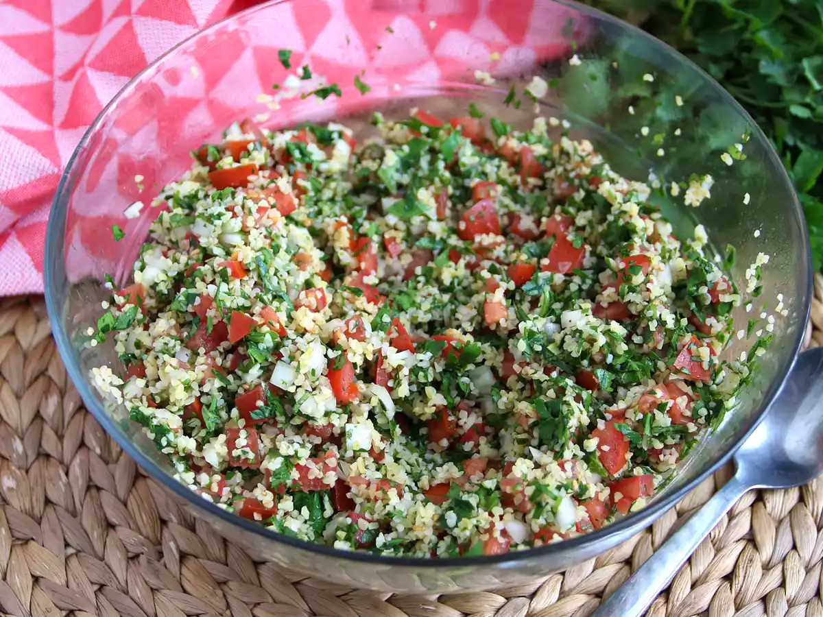 Tabbouleh libanez, super parfumat și proaspăt