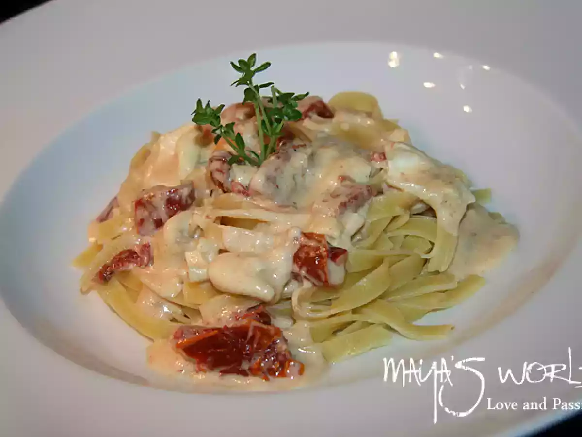 Tagliatelle cu sos de Brie - poza 2