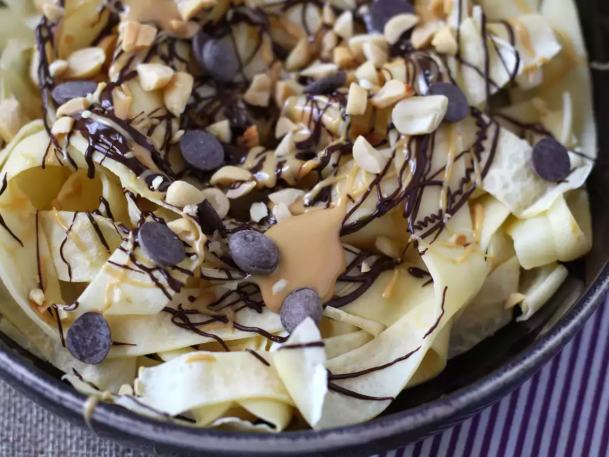 Tagliatelle de clătite cu ciocolată și alune! - poza 2